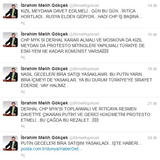 Melih Gökçek, CHP’lileri fena ti’ye aldı