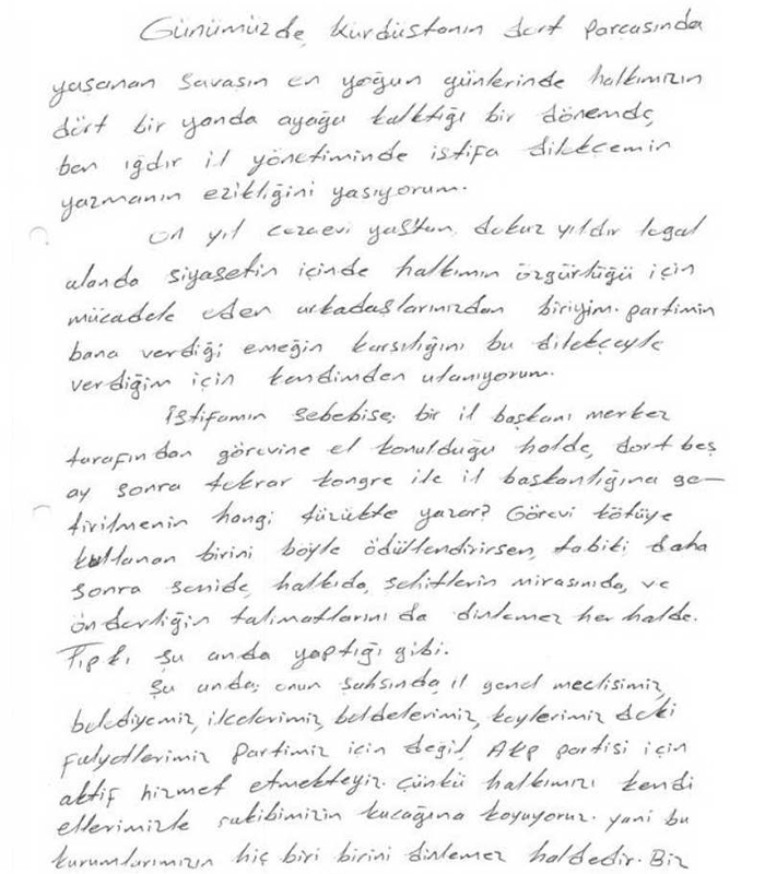 Kürt halkına ihanet ediyoruz