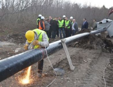 Sinop Doğalgaz Boru Hattı Yenikent'e Ulaştı
