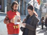 TKP - Tkp’den, Taşeronlaşmaya Karşı  İmza Kampanyası ve Bildiri Dağıttı