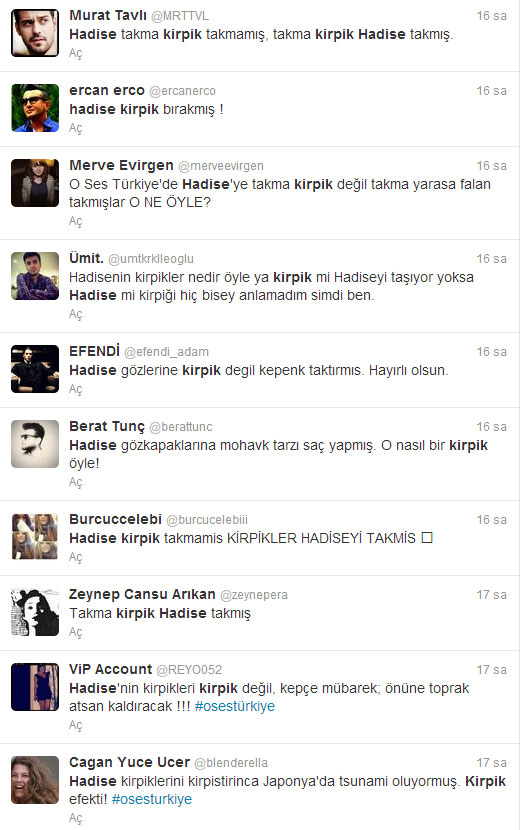 Hadise'nin Kirpikleri Alay Konusu Oldu