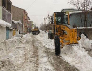 Muş’ta Karla Mücadele Devam Ediyor