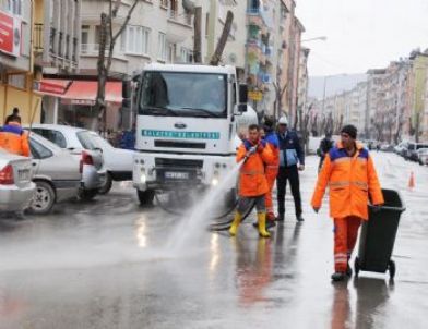 Malatya'da Cadde ve Sokaklar Temizleniyor