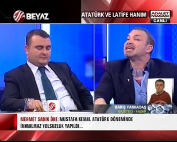 Canlı yayında 'Atatürk katil mi? Değil mi?'  kavgası