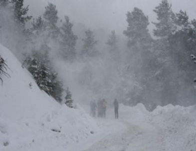 Kars’ta Kar Yağışı Etkili Oldu