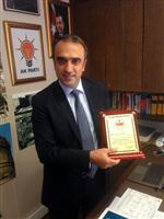 CUMA İÇTEN - Ak Parti Diyarbakır Milletvekili Cuma İçten’e Ödül