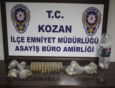 Kozan’da 3 Adet Ruhsatsız Tabanca ve Uyuşturucu Madde Ele Geçirildi