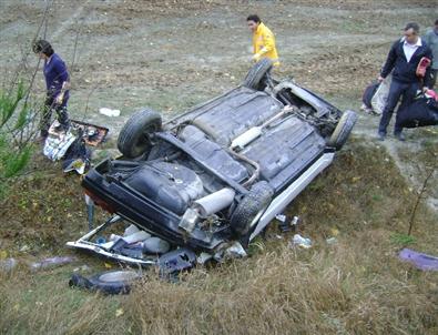 Mucura Kapılan Araç Takla Attı Açıklaması