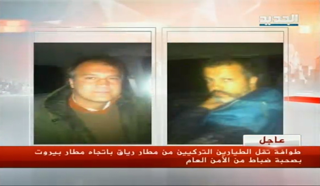 Kaçırılan Türk pilotlar serbest