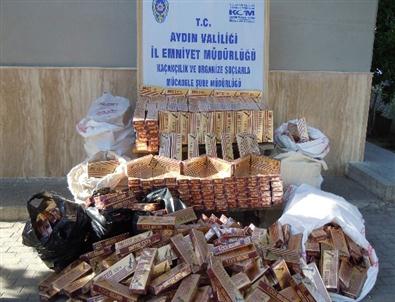 Aydın’da 18 Bin 500 Paket Kaçak Sigara Yakalandı