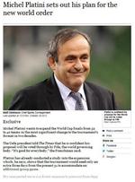 SEPP BLATTER - Platını’den Fıfa'ya Dünya Kupası Tavsiyesi