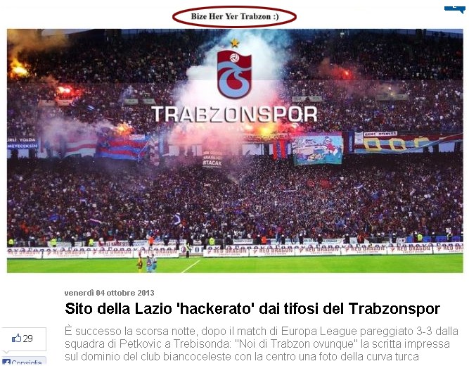 Lazio’ya ‘Bize her yer Trabzon’ şoku