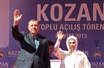MİLLİ GELİR - Başbakan  Recep Tayyip Erdoğan, Kozan'da Toplu Açılış Törenine Katıldı