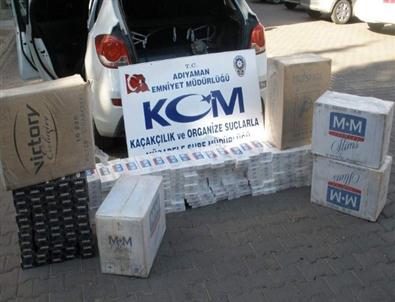 Adıyaman’da Gümrük Kaçağı Sigara Ele Geçirildi