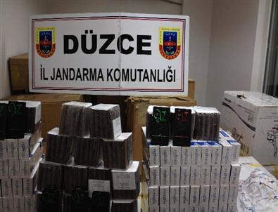 Jandarmadan Sigara ve Elektronik Malzeme Operasyonu