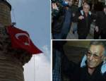 RÜSTEM PAŞA - Emekli astsubaydan minarede protesto
