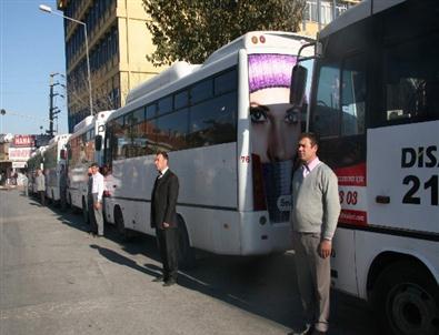 (özel Haber) Afyonkarahisar’da Özel Halk Otobüsü Şoförlerinden Atatürk Hassasiyeti