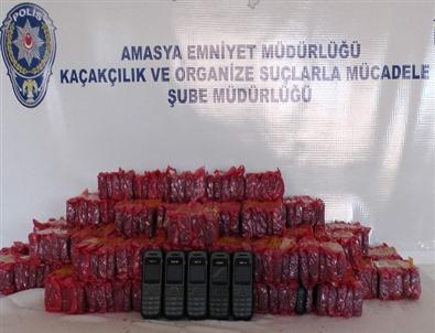 Amasya’da 350 Kaçak Cep Telefonu Yakalandı