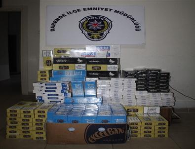 Darende'de Kaçak Sigara Ele Geçirildi