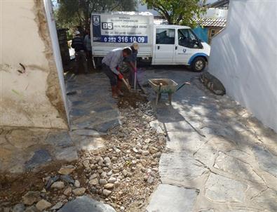 Bodrum B5 Acil Müdahale Ekibi ve Fen İşleri Müdürlüğü Çalışıyor