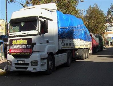 Adıyaman'dan Suriye'ye Yardım Tır'ları Yola Çıktı
