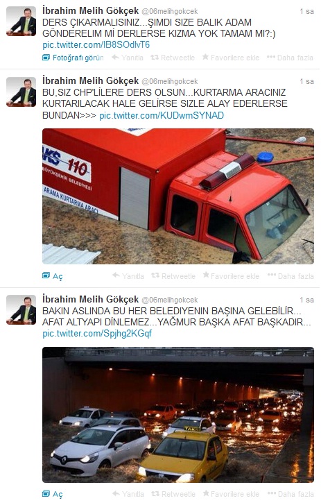 Gökçek'ten İzmir tweetleri