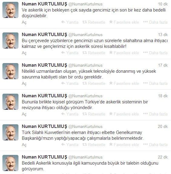 Kurtulmuş'tan flaş bedelli askerlik açıklaması