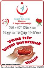ORGAN BAĞIŞI HAFTASI - 3-9 Kasım Organ Bağışı Haftası