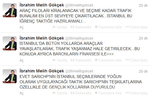 Melih Gökçek'ten bomba iddia!