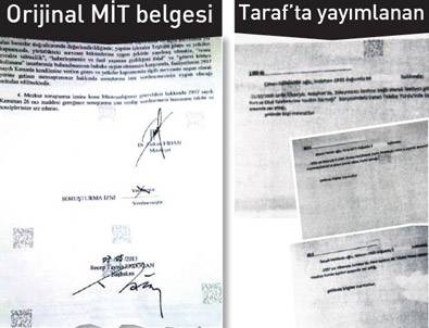 Taraf'ın yayımladığı MİT belgeleri sahte