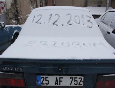 Erzurum’da Kar ve Soğuk Hava Hayatı Olumsuz Yönde Etkiliyor