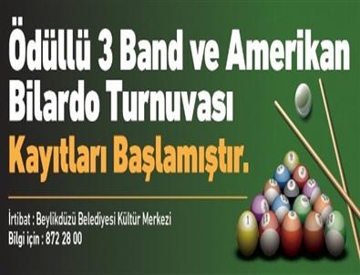 Ödüllü Bilardo Turnuvası Kayıtları Başladı