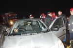LEVENT ÖZÇELIK - Yoldan Çıkan Otomobil Bariyerlere Çarparak Durabildi Açıklaması