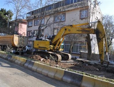 Ayvacık’ta Kanalizasyon Çalışmaları