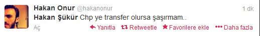 Hakan Şükür'e tepki yağdı
