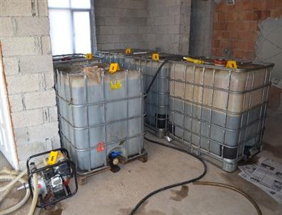 Erdemli'de Kaçak Mazot Operasyonu