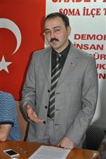 ÇİMENTO FABRİKASI - Saadet Partisi Soma Belediye Başkan Adayı Türkmen;