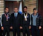 KIR KOŞUSU - Şampiyonlardan Rektör Battal'a Ziyaret