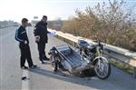 Engelli Motosiklet Sürücüsü Kaza Yaptı