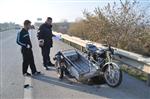 Engelli Motosiklet Sürücüsü Kaza Yaptı