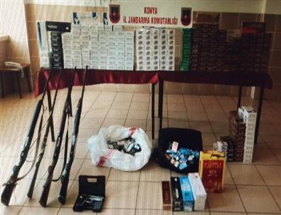 Hüyük’te Kaçak Sigaraya Jandarma Engeli