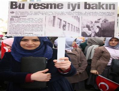 Bursa'da İmam Hatip Lisesi'nde 28 Şubat Eylemi