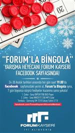 GELENEKSEL YILBAŞI - Forum’la Bingola Yarışma Heyecanı Forum Kayseri Facebook Sayfasında