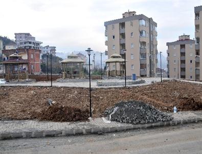 Trabzon’da Spor Temalı Parkın Yapımı Devam Ediyor