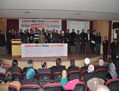 Çorum Milli İrade Platformu’ndan Açıklama