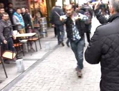 ÖDP eyleminde bıçaklı saldırgan gerginliği