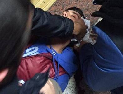 Taksim metrosunda kanlı tartışma