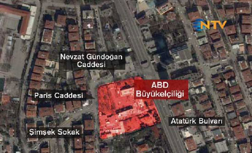 ABD Büyükelçiliği'nde patlama