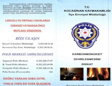 Emniyet’ten Soba Zehirlenmelerine Broşürlü Uyarı