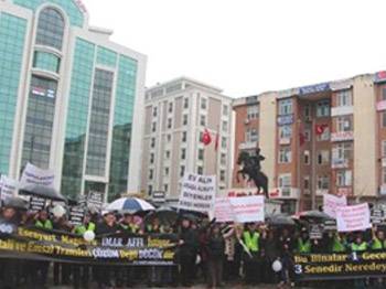 Esenyurt mağdurları eylem yaptı